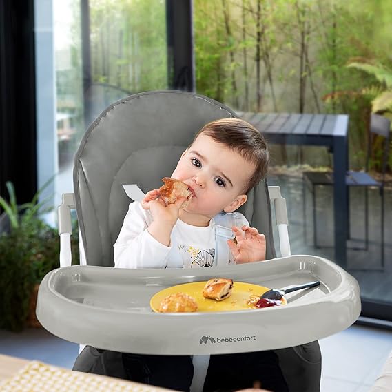 Chaise Haute Kanji  Pliable, De 6 Mois À 3.5 Ans, Gray Mist