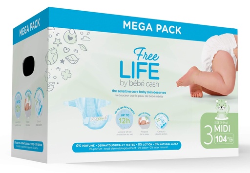 Carton De Couche Taille 3 (6-9Gk) 104 Couches