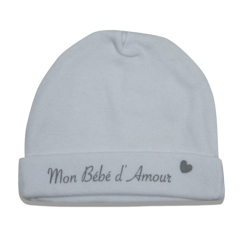 Bonnet Nouveau Né Blanc