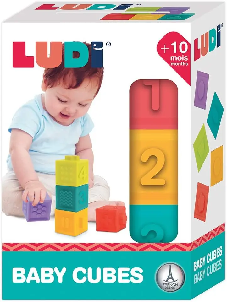 Cubes Emboîtables - Jouets d’Éveil