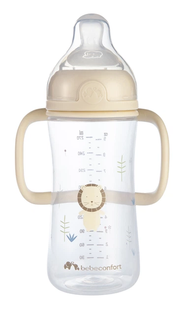 Biberon Physio Air Tétine Physiologique Anti-colique 270mL avec poignet 6M+
