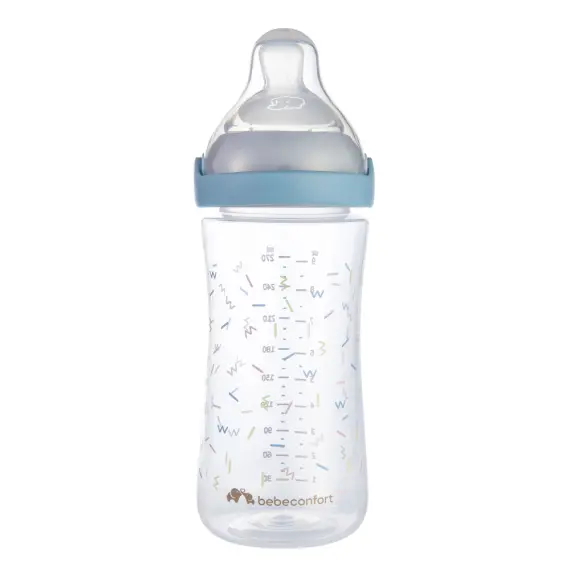 Biberon BEBE CONFORT Physio Air Confort, 270 ml, 3m+ (Bleu) anti-colique 