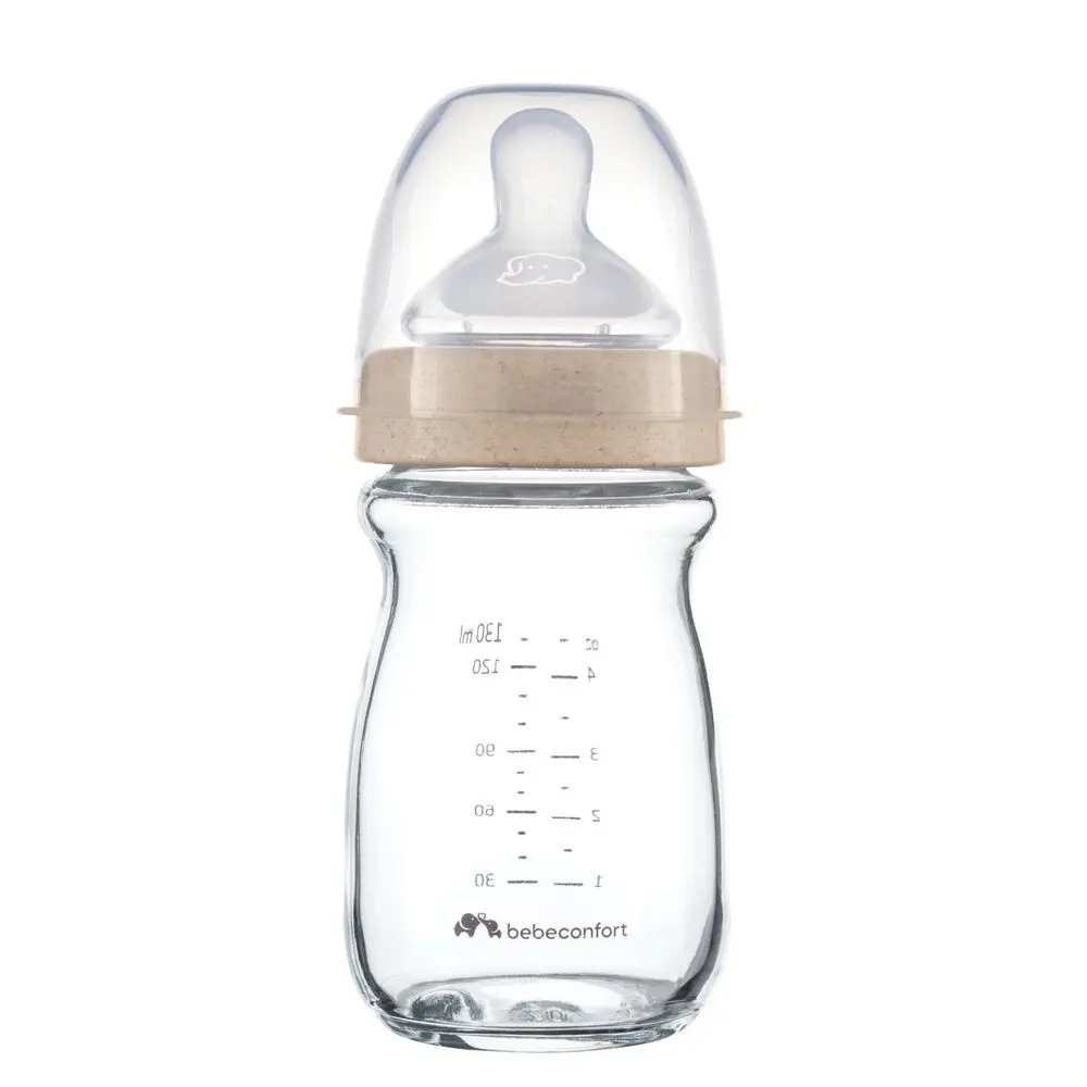 Biberon physio air eco verre 130 ml sand anti-colique 0m+