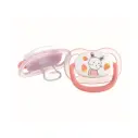 Lot de 2 Sucette en silicone Bébé Confort Physio Air Dummy Gardener 6-18 Rose et jaune