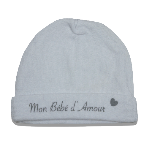 [AR00780] Bonnet Nouveau Né Blanc