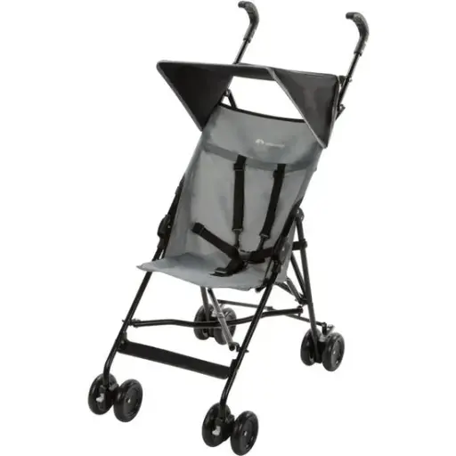 [1182060210] Poussette Canne Ultra Compacte Peps Avec Canopy, 4 Roues, Shadow Block
