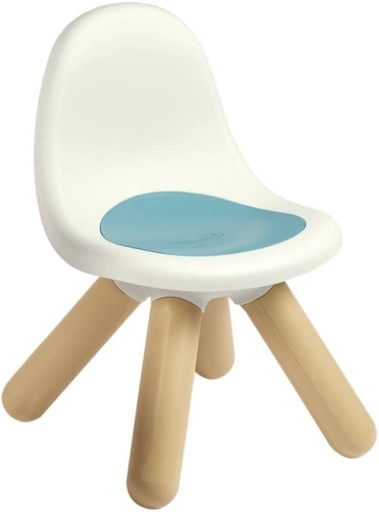 Chaise, Mobilier pour Enfant, Intérieur et Extérieur, Bleu/Beige