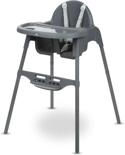 Meely, Chaise Haute Bébé Évolutive 2-en-1, 6 Mois - 3 Ans (max. 15 kg)