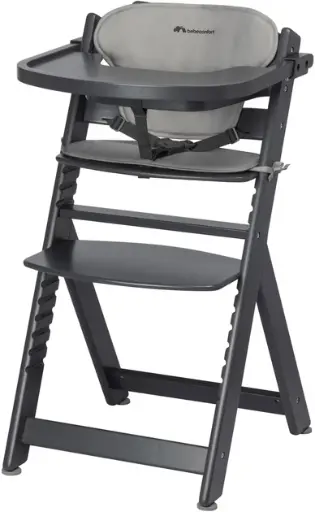 Timba Chaise haute avec coussin (minéral Graphite ) de 6 mois à 10/12 ans 