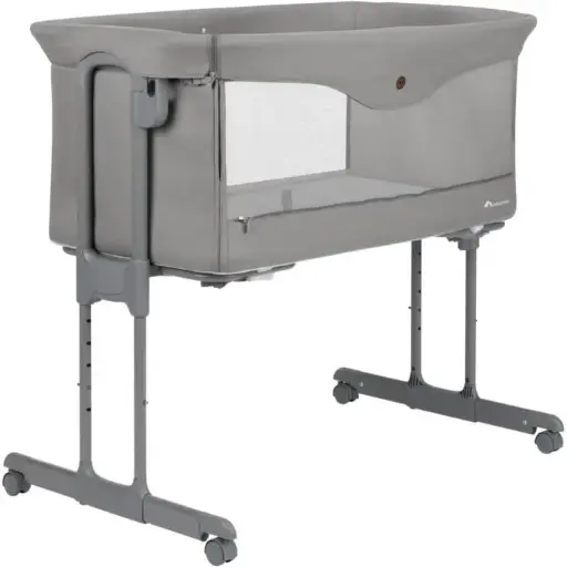 AMARA, Cododo, pliant, 2 en 1, Berceau confortable, 4 roues, pliage rapide,0 à 9kg Tinted gray