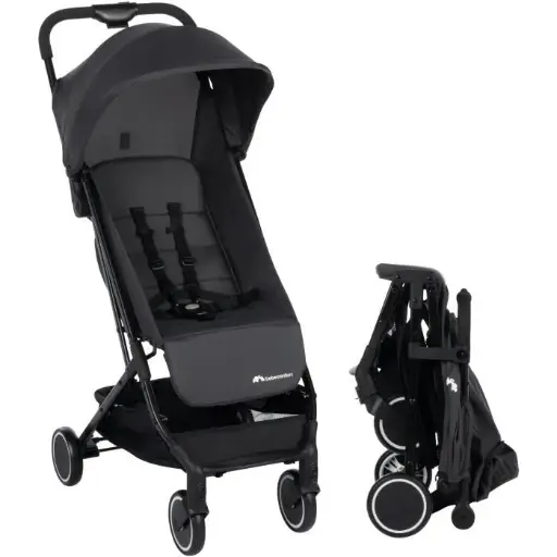 SOKO Poussette canne ultra compacte, légère, dès la naissance, jusqu'à 15 kg (3-4 ans environ), Mineral graphite
