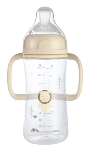 Biberon Physio Air Tétine Physiologique Anti-colique 270mL avec poignet 6M+