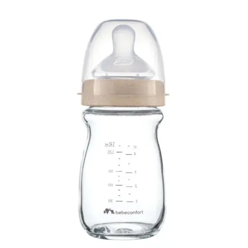 Biberon physio air eco verre 130 ml sand anti-colique 0m+