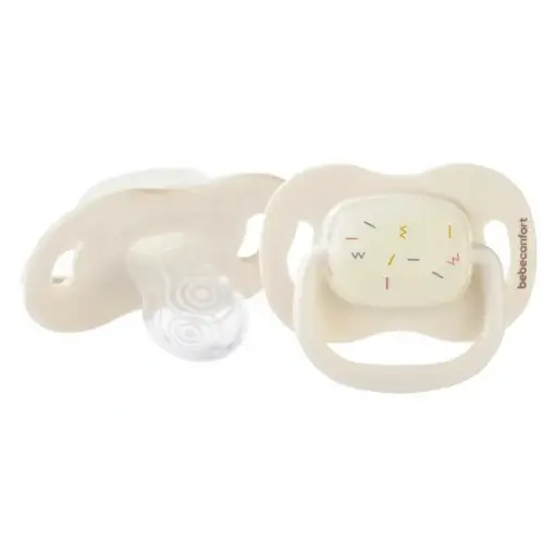Lot de 2 Sucettes Symétriques Silicone 0m+ Vert